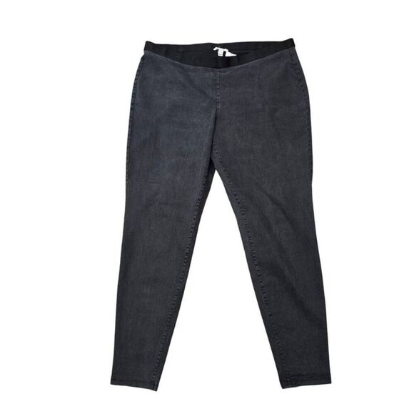 Eileen Fisher Jegging Jeans Women's Medium Pull On Denim Elastic Waist Stretch - Picture 1 of 6